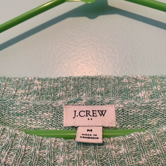 J. Crew Size Medium Mint Green Knit Top - Picture 2 of 3